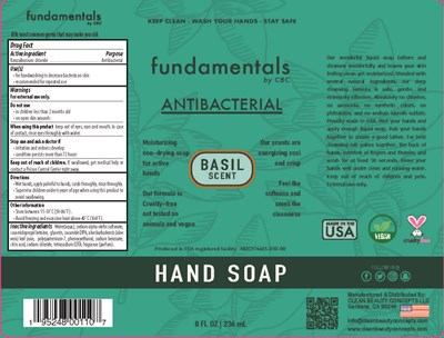 FUNLB202009-00110Antibacterial Soap Basil.jpg Basil Fundamentals - FUNLB202009 00110Antibacterial Soap Basil